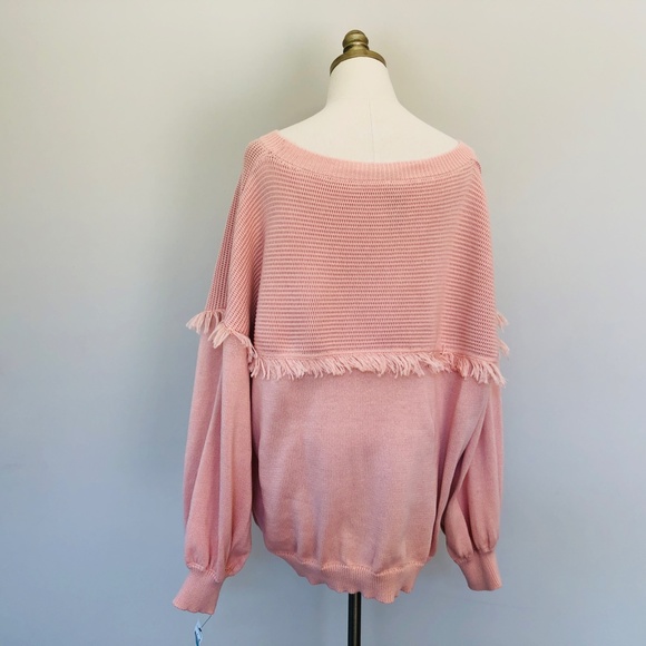 Plus Size 2X Sweater Pink GRACE AND KARMA Pullover Long Sleeves NWOT - Picture 5 of 7